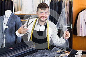 Portrait of fashioner in workwear photo