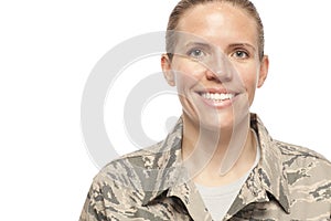 Portrait of female airman photo