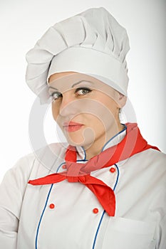 Portrait of a female chef