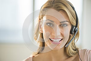 Portrait Of Female Customer Service Representative