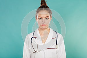 Portrait of female doctor with stethoscope