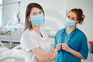 Portrait of female doctors in the hospital ward