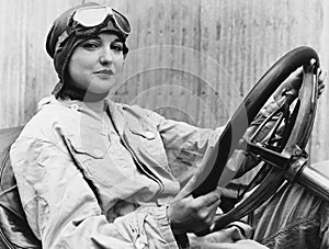 Portrait of female driver