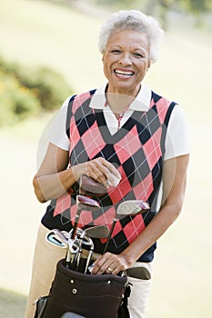 Portrait Of A Female Golfer