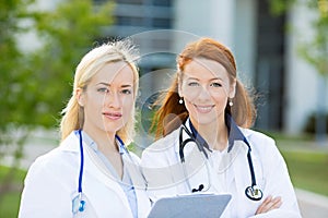 Portrait of female health care professionals, nurses