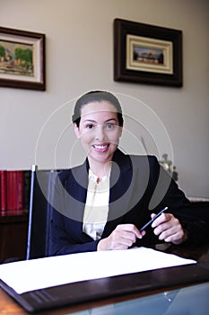 Portrait of a female lawyer at office