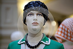 Portrait of female mannequin