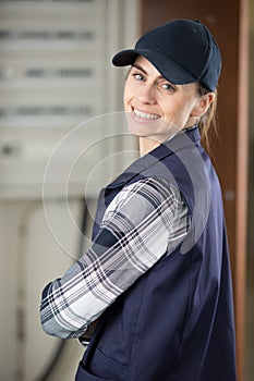 portrait female manual worker