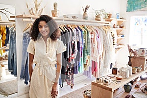 Portrait Of Female Owner Of Independent Clothing And Gift Store