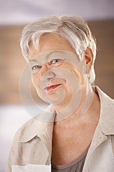 Portrait of female pensioner