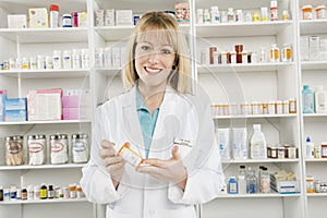 Portrait Of Female Pharmacist photo