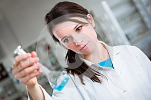 Portrait of a female researcher/chemistry student