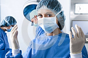 Portrait of a female surgeon photo