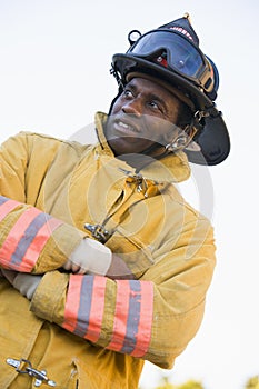 Portrait of a firefighter