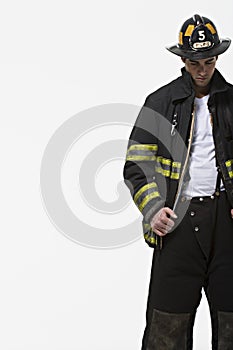 Portrait of a firefighter