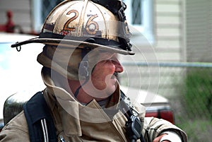 Portrait of a firefighter