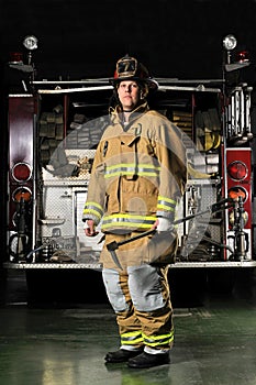 Portrait of a fireman