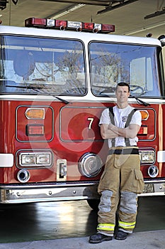 Portrait of a fireman