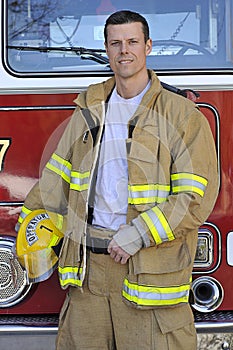 Portrait of a fireman