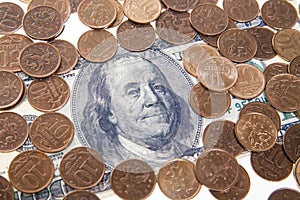 Portrait of Franklin on the hundred dollar bill