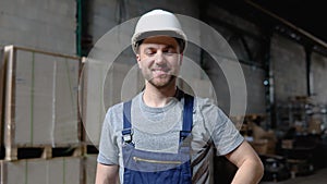 Portrait of a frontline professional worker in a warehouse