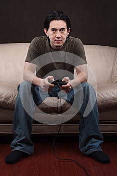 Portrait of a gamer