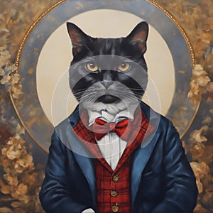 Portrait of a Gentleman Cat