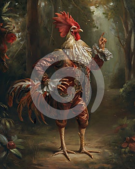 Portrait of a Gentleman Rooster