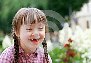 Portrait of girl smiling