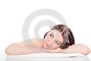 Portrait of a girl on spa treatments