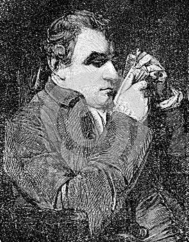 Portrait of Giuseppe Marc `Antonio Baretti italian literary critic