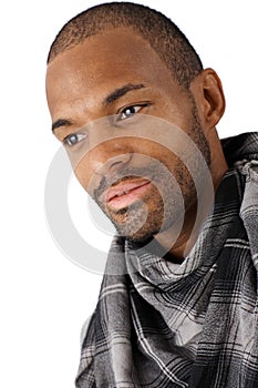 Portrait of goodlooking Afro-American man