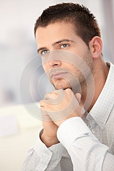 Portrait of goodlooking young man