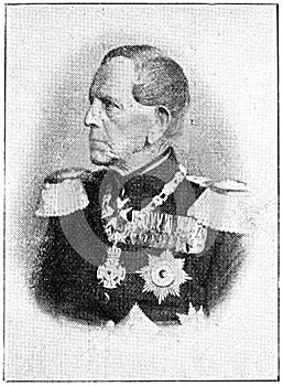 Portrait of Graf Helmuth Karl Bernhard von Moltke - a Prussian field marshal.