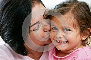 Portrait Of Grandmother With Granddaughter