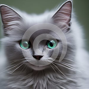 Portrait gray cat