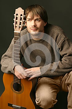 Portrait of guitarist