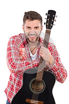 Portrait of a guitarist