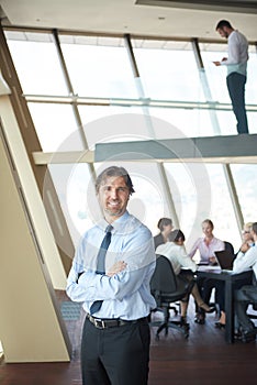 Portrait of handosme business man