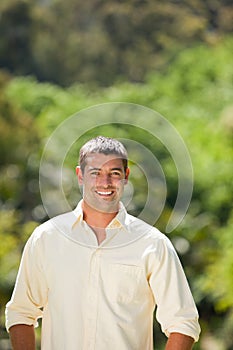 Portrait of a handsome man