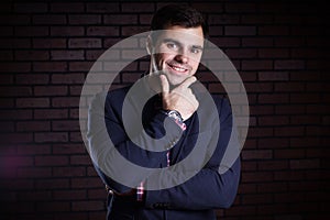 Portrait of handsome man in jacket