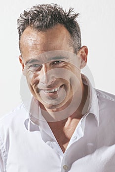 Portrait of handsome mature man.