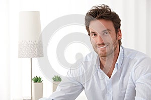 Portrait of handsome smiling man