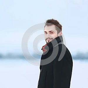 Portrait handsome stylish man