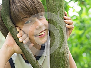 Portrait of handsome teeneger