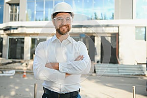 Portrait of an handsome young architect