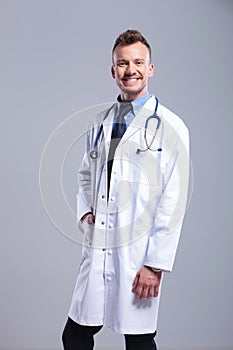 Portrait of an handsome young doctor