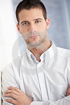 Portrait of handsome young man