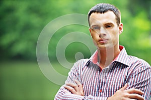 Portrait of handsome young man