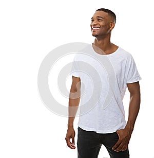 Portrait of a handsome young man smiling